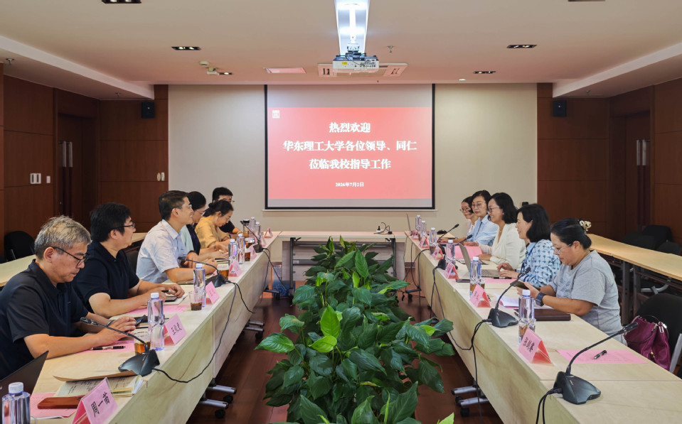 华东理工大学一行来我校调研交流