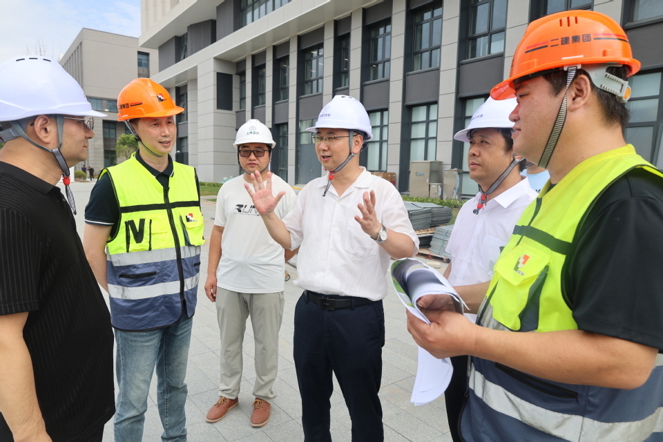 宋来检查临港校区三期工程电力科技大楼建设情况